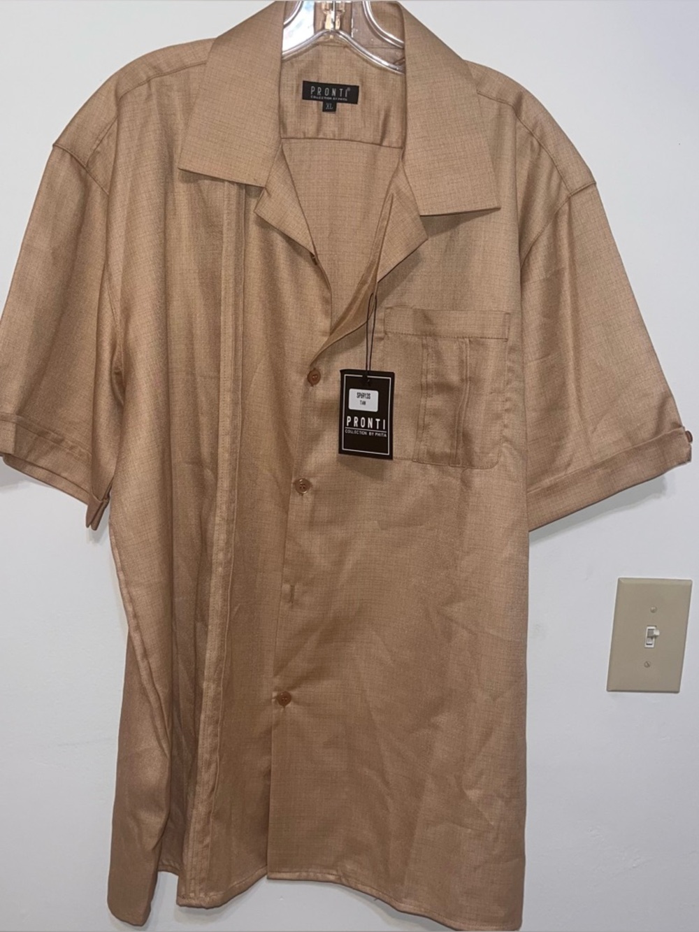 Men's 2 piece Pronti suit in Tan